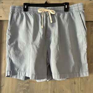 JCrew Drawstring Shorts‎ Men's XL 100% Cotton Blue NWT